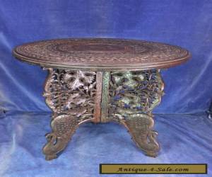 Item Vintage Carved Wood Eastern Coffee Table - Early 20th C [5515] for Sale